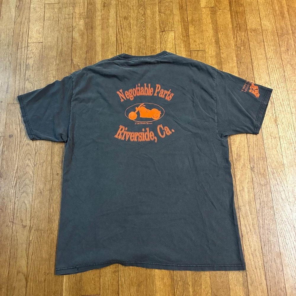 Vintage Hanes Beefy-T Riverside Cafe Pub T-Shirt XL Faded Distressed 90s Grunge